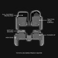 Toyota Prado 250 Series Floor Mats - Heavy Duty All Weather